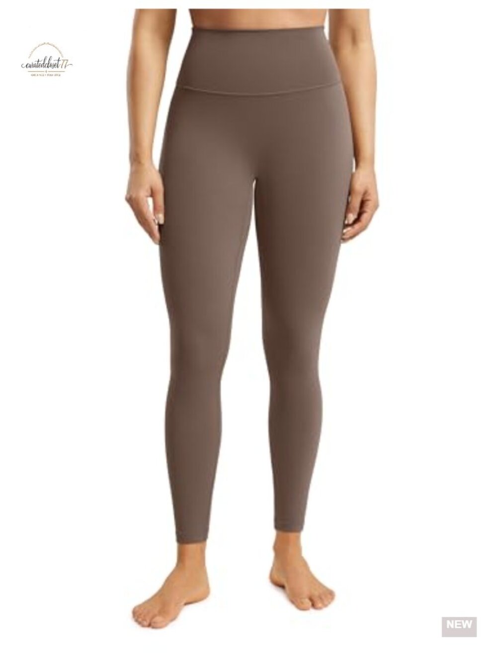 POSHDIVAH No Front Seam Yoga Leggings High Waisted Seamless 25 inch